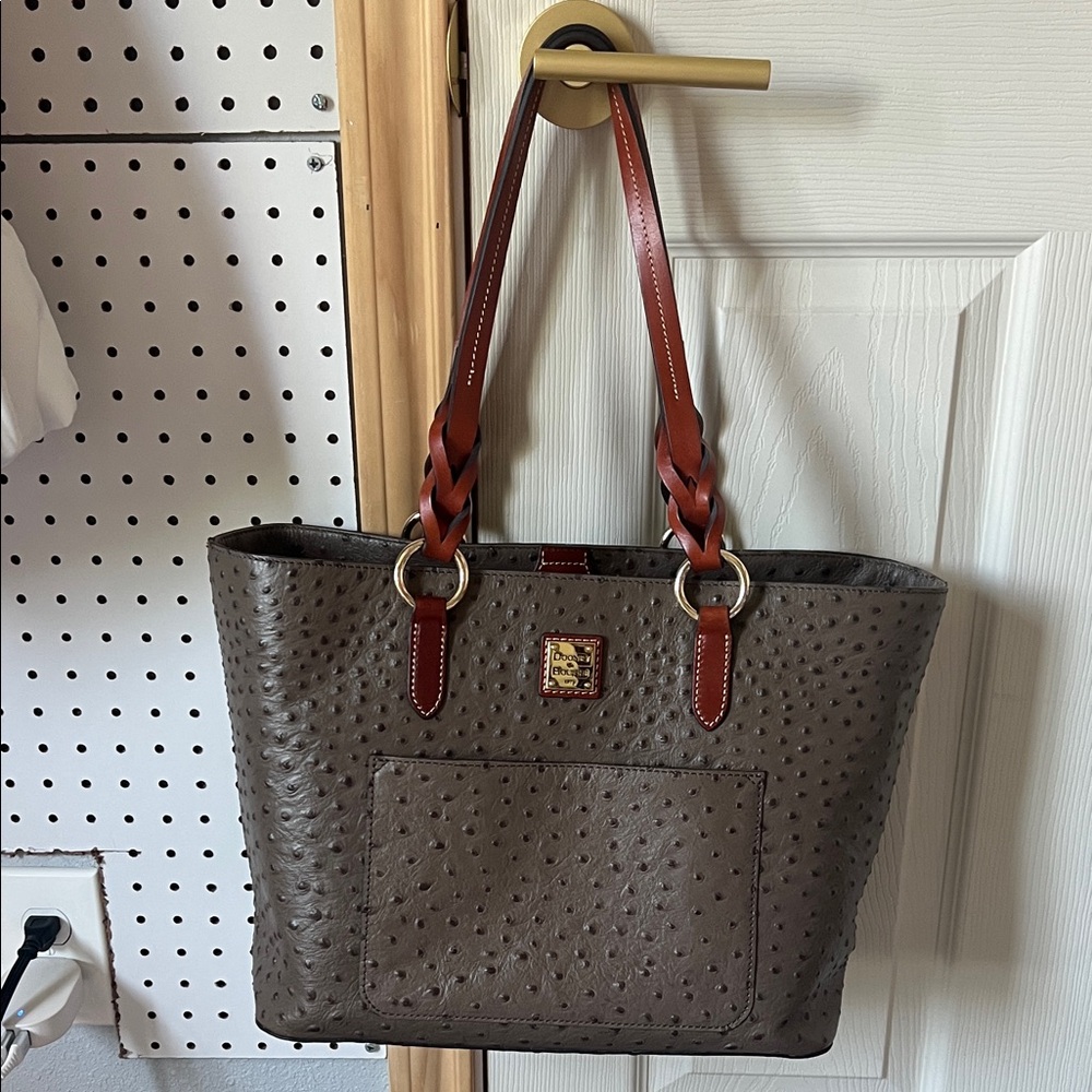 Dooney & Bourke Textured Brown Tote - Picture 5 of 7